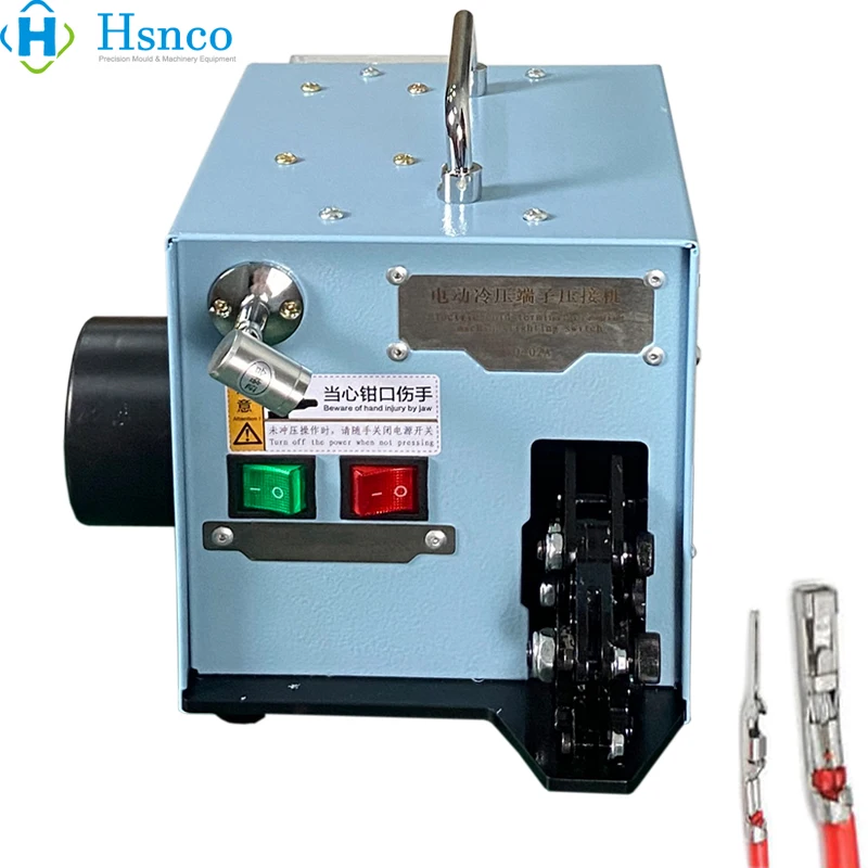 Electric Terminal Crimping Machine with Interchangeable Die Set for Single Grain Terminal Crimping have 7set  Pliers Jaws 60W