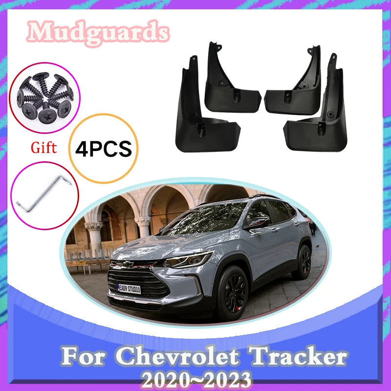 4PCS Mudguards for Chevrolet Tracker 2020 2021 2022 2023 Auto Mud Flaps Mudflaps Splash Guards Wheels Fender Car Accessories