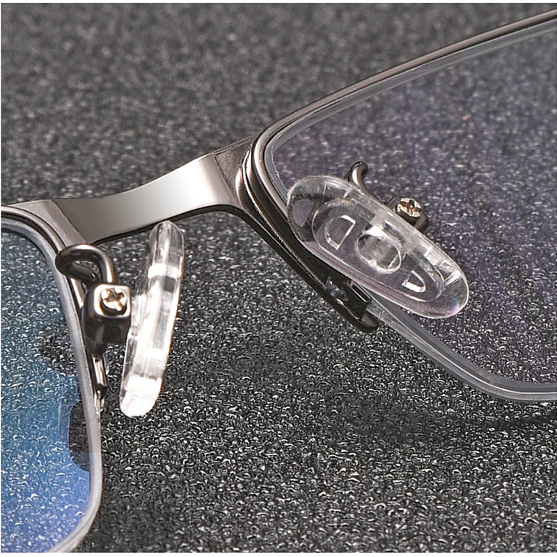 Automatisch Anpassende Photochrome Multifokale Lesebrille für Herren Progressive Anti-Blaulicht Geschäftsbrille Halbrahmen +4.0 – Detail 9