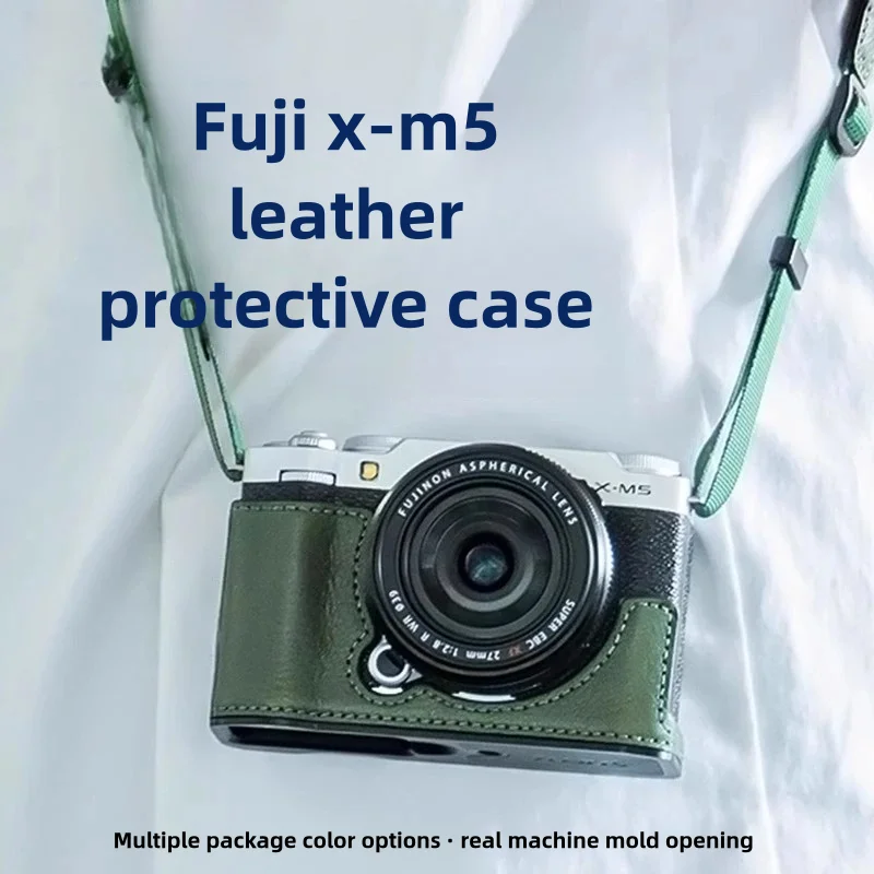 

Handmade leather base for FUJIFILM XM5 protective case xm5 camera bag leather case retro cowhide shell