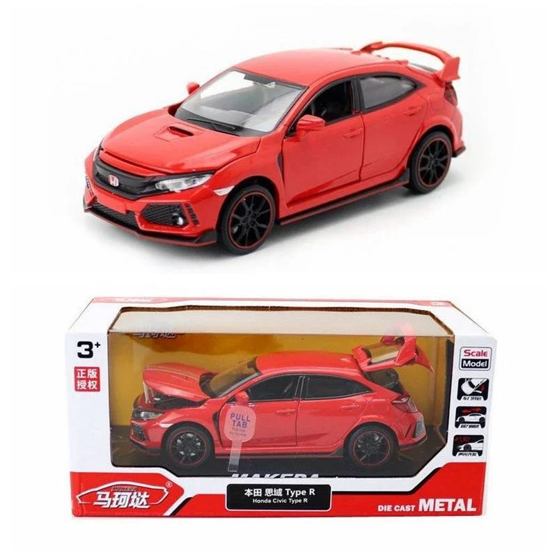 1:32 HONDA CIVIC TYPE-R Diecasts Toy Vehicles Metal Car Model Car Collection Toys for Children Christmas Gift A109