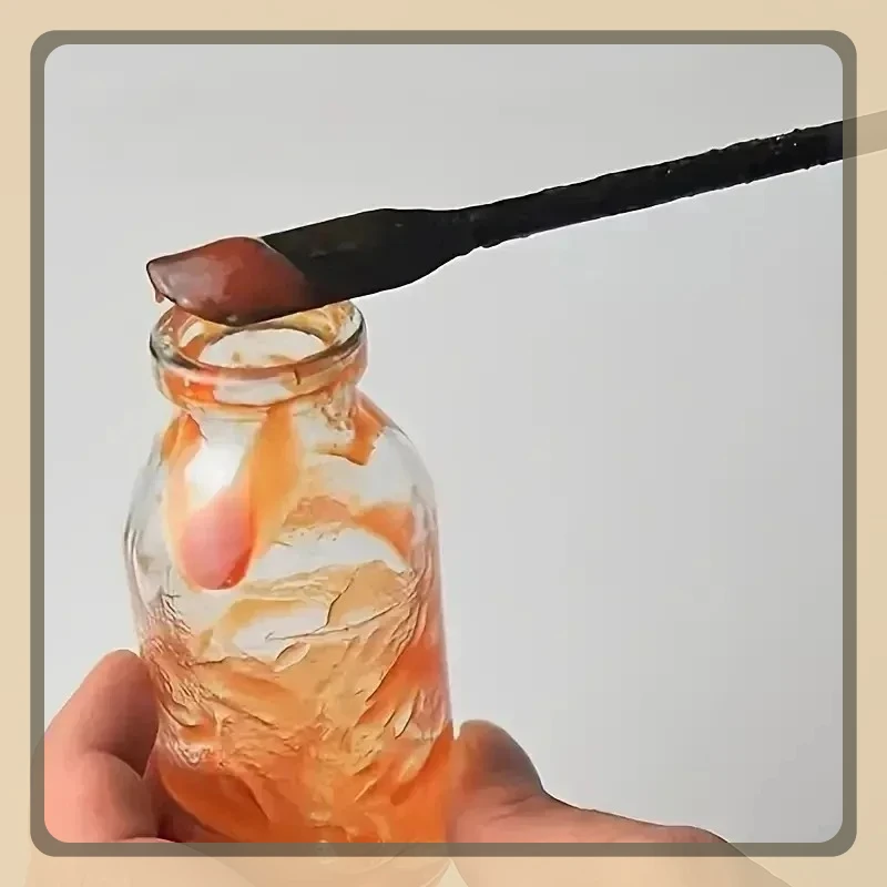 3 قطعة مجموعة ملعقة سيليكون برأسين مكشطة التجميل المربى كريم زجاجة عميقة ملعقة صغيرة تطول طرف صغير سبا ماكياج أداة #3