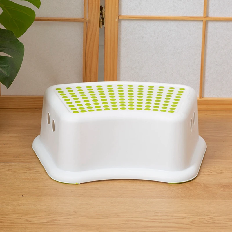 Step Stool With Non-Slip Surface, Curved Step Stool, Potty Training Toilet,Bathroom Sink, Kitchen Counter Stool Helper