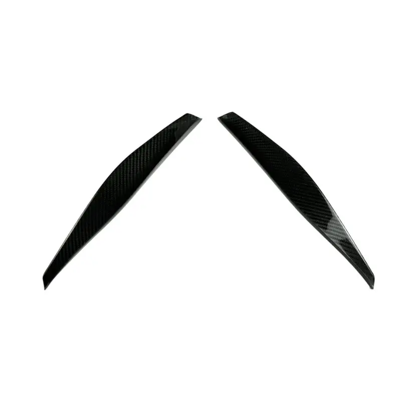 For Fender Spoiler Cover Carbon Fiber Trim Sticker Set For Car Front Bumper Splitter For Ferrari 488 PISTA 2018-2022