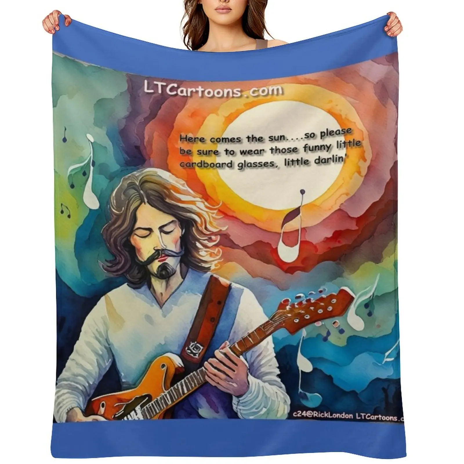 Here Comes The Sun At Full Eclipse Little Darlin' Throw Blanket Travel Softest Tourist Multi-Purpose Beach Luxury Blankets
