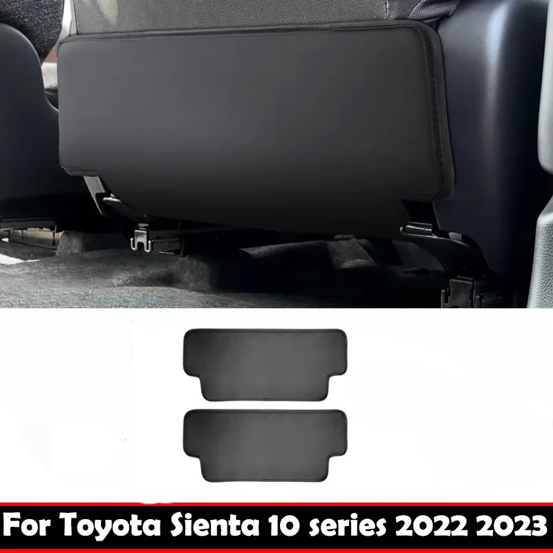 

For Toyota sienta 10 seris 2022 2023 Front seat back anti kick pad Storage box bag Protector Leather interior Accessories