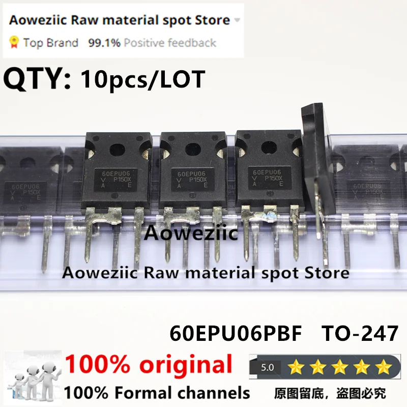 Aoweziic 100% New Imported Original  60EPU06  60EPU06PBF  VS-60EPU06PBF  TO-247 Fast Recovery Diode 60A 600V