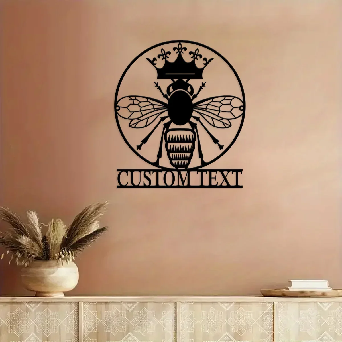 Custom Queen Bee Metal Wall Art Personalized Beekeeper Name Sign Home Decor - Ideal for Home Decor & Gift