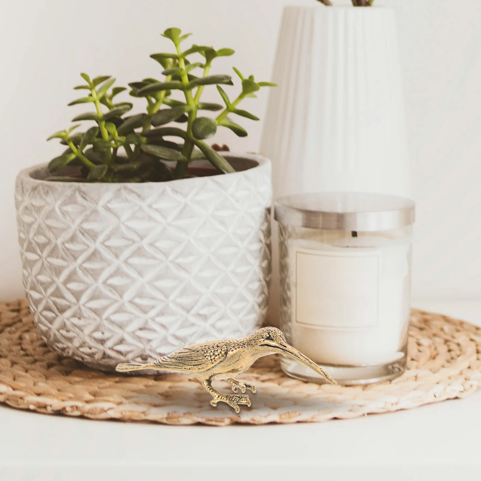 Скульптура колибри из меди, реалистичное украшение для дома