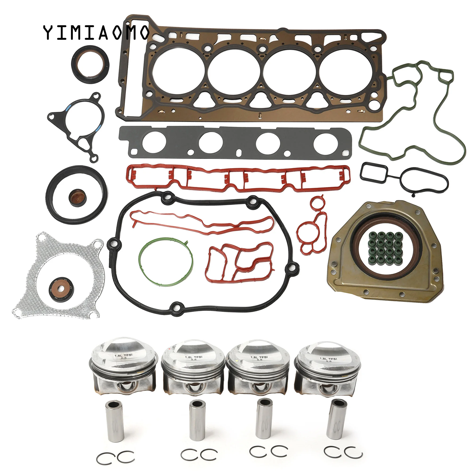 

06H107065DF Engine Repair Package Piston Oversized 0.5mm kit For VW PASSAT Golf Audi A3 A5 TT Skoda Octavia Seat Leon 06J198151H