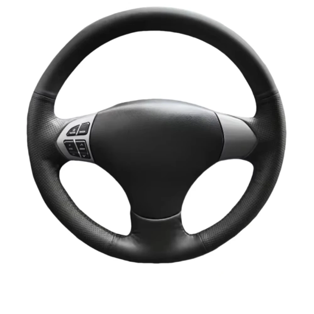 For Suzuki Grand Vitara 2007 2008 2009 2010 2011 2012 2013 Soft Perforated Leather Cover Hand Sewing Steering Wheel Cover Trim