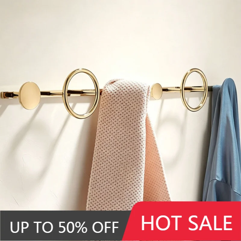 Wall-mounted Coat Hooks Modern Entrance Hall Coat Rack Luxury Bathroom Towel Storage Hook Multifunctional Aesthetic Furniture