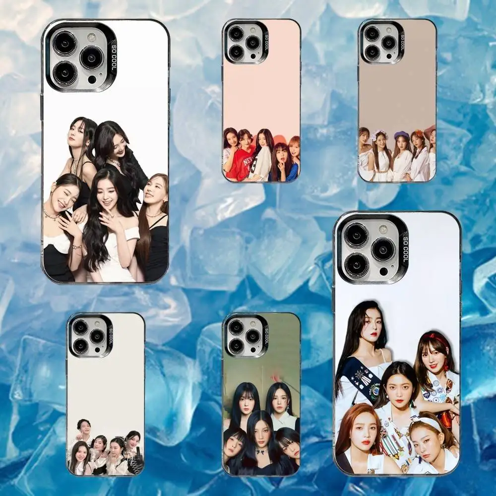 

Kpop R-Red V-Velvet Phone Case For iPhone 16,15,14,13,12,11,Mini,Pro,SE,MAX White Matte Shockproof Cover