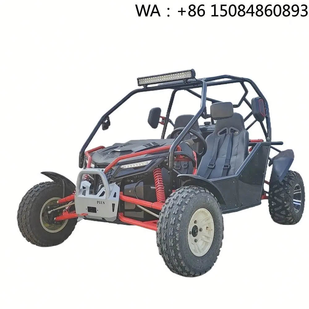 90CC All-Terrain UTV Gas Pedal Drift Kart, Two-Stroke Stable Power Component 10in Wheel For Outdoor Sand Cross Sport