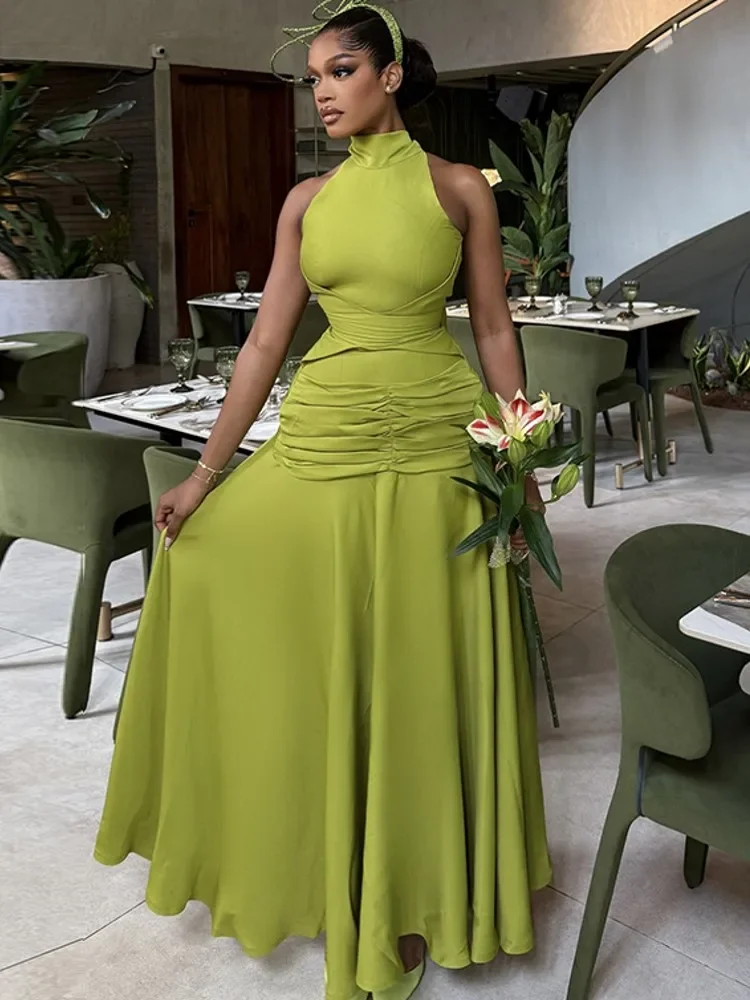 African Dresses For Women Elegant Spring Summer Sleeveless Dashiki Maxi Dress Ladies Traditional African Clothing Fairy Dreaes