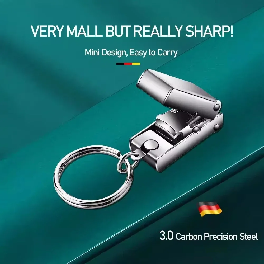 Stainless  Steel Mini Nail Clipper, Nail File Function, Exquisite Foldable Nail Clipper, Portable Luggage Shape Nail Polish Tool