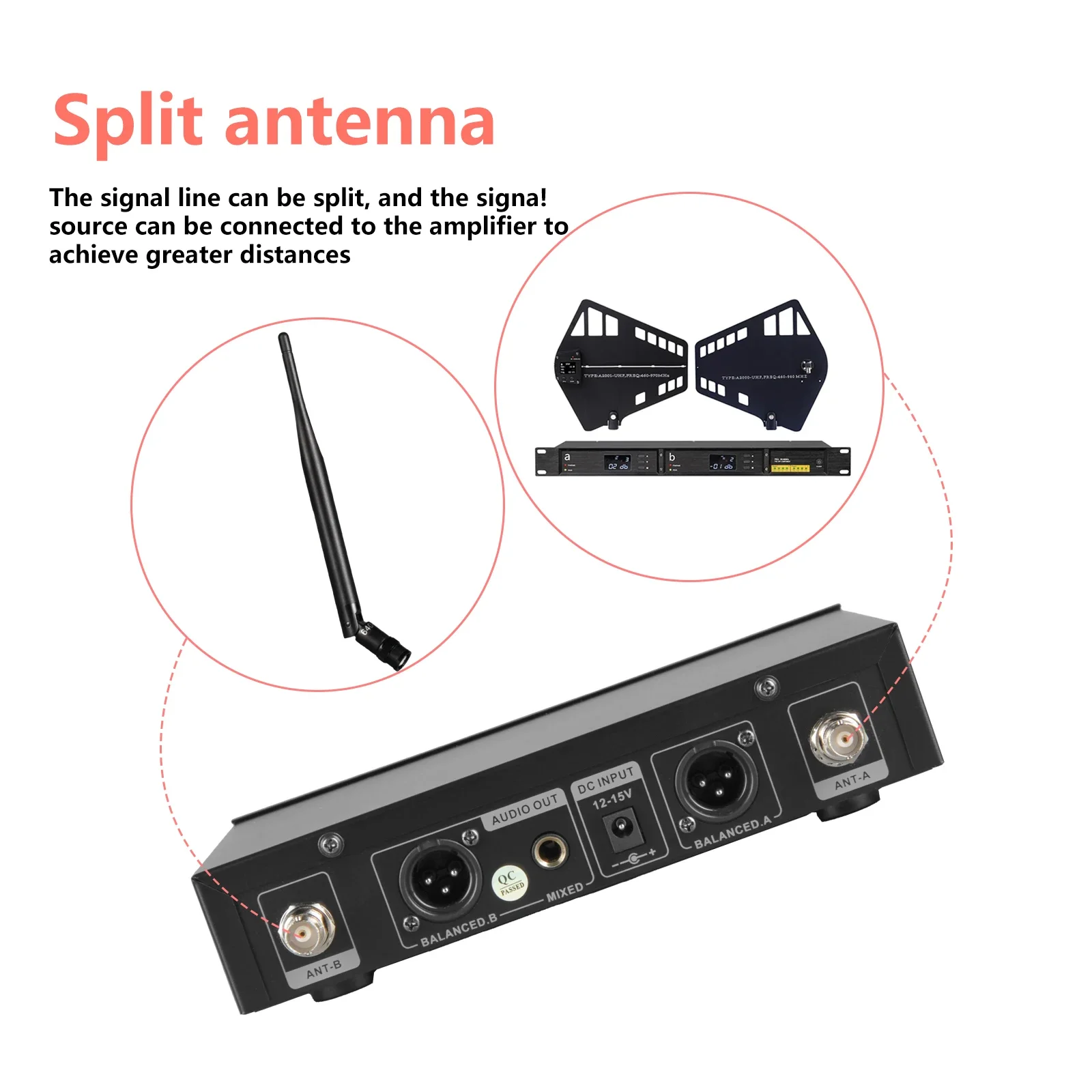 ew100-G3 Professional Dual Wireless Microphone Stage Performance 2 Channels 600-699MHz Karaoke Metal Handheld，With Portable Box