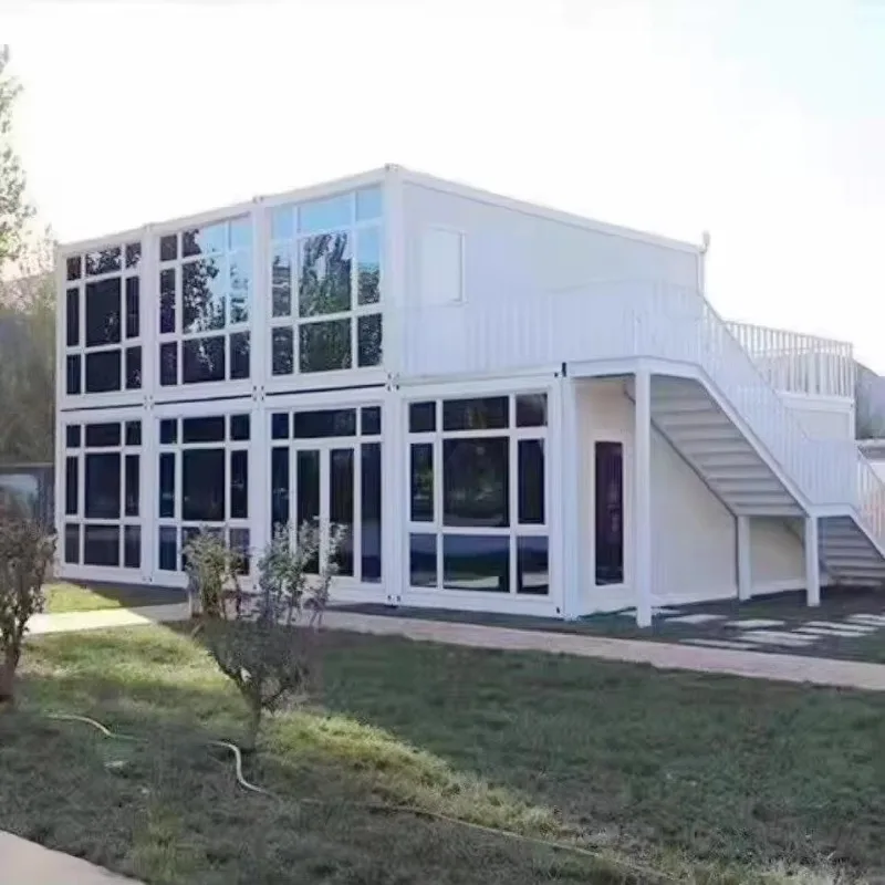 20ft 40ft حاوية منزل وحاوية مطبخ متنقلة حاوية جاهزة منزل 3 غرف نوم 2 حمام