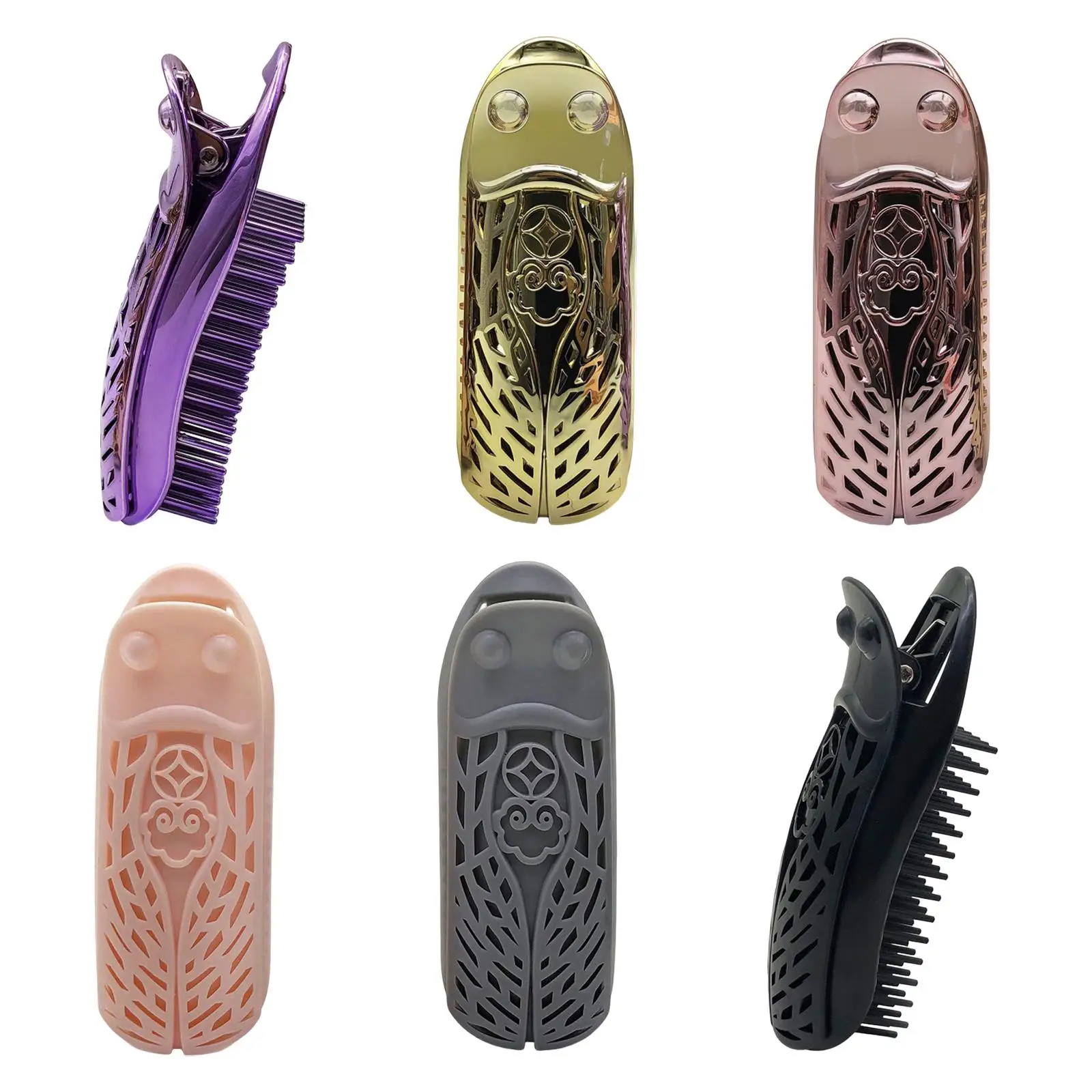 Hair Roll Clips for Hair Styling Salon Grade DIY Wave Curler Clamps Clip Comb 2 in 1 for Quick Blowout at Roots