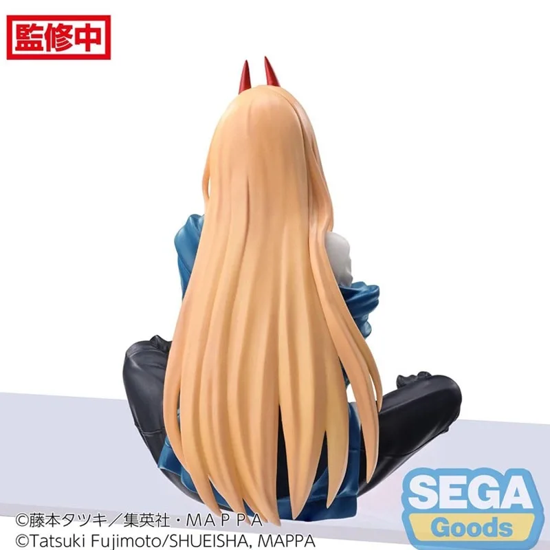 متوفر في المخزون جائزة سدادة المعكرونة SEGA Chainsaw Man Sitting Pose - مجموعة شخصيات الرسوم المتحركة الرسمية Denji & Power، شاشة عرض مكتبية قابلة للجمع #3