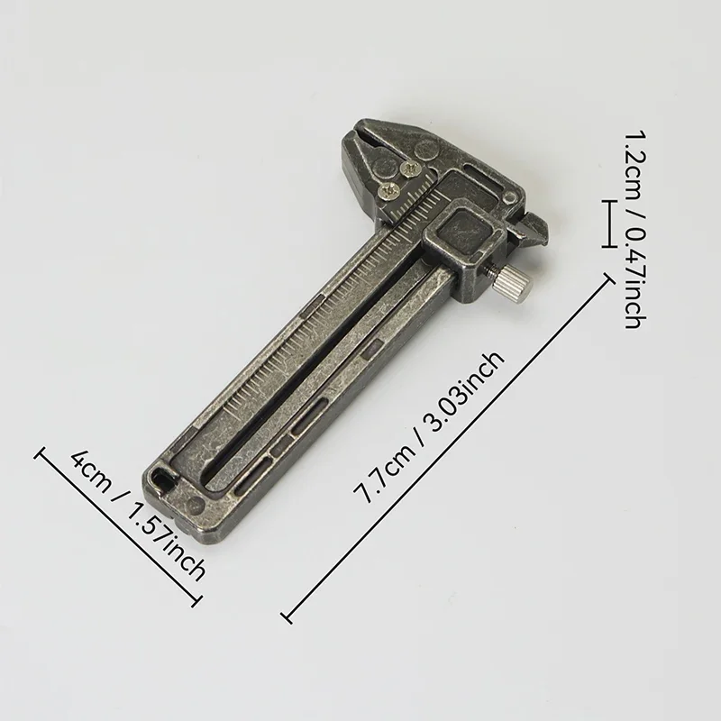Outdoor Multifunctional Mini Caliper Tool Portable Portable Camping Hiking Survival EDC Keychain Tool - Image 6
