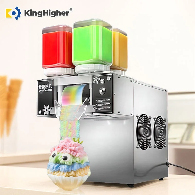 

4 Flavors Snow Flakes Ice Maker Machine 120KG/Day Korean Bingsu Machine 220V 110V Edible Snow Ice Maker Machine for Business