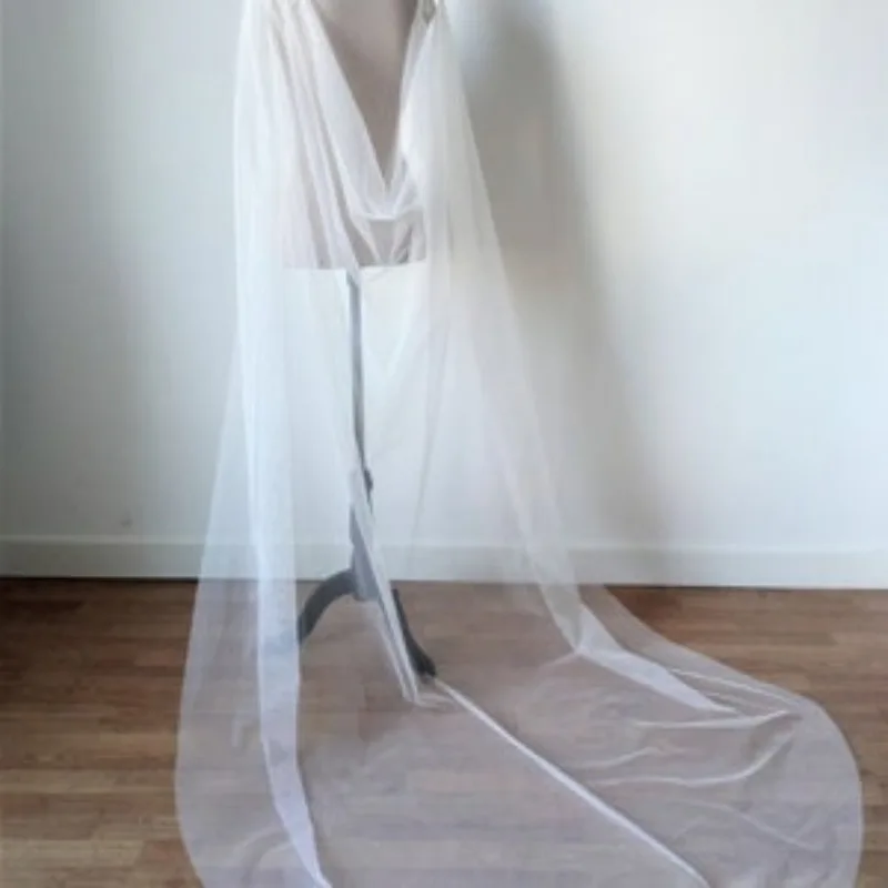 

Ele Pure Color Me Dr Super Fairy oulder Decor Stage Performance Outerwear Wedding Dr Long awl Faionable Wom...