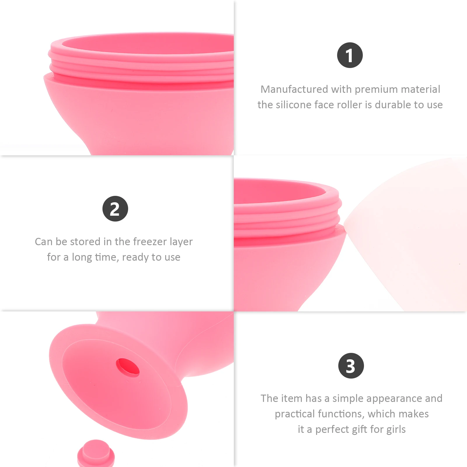 

Silicone Roller Mold Face Skin Care Tool Beauty Massager Eye Relief Swelling Reduction Facial Tool Ice Holder For