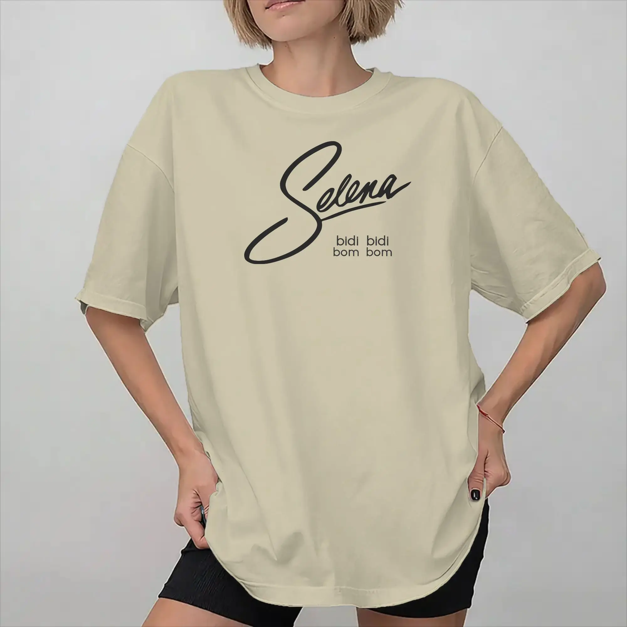 New Arrival Selena Quintanilla Bidi Bidi Bom  T Shirt For Unisex  Cotton T-shirts Short Sleeve Tops