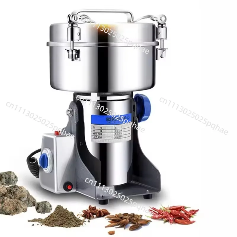 1000G Grinder Machine Grains Electric Herbal Coffee Powder Miller Dry Food High Speed Intelligent Spices Cereals Crusher