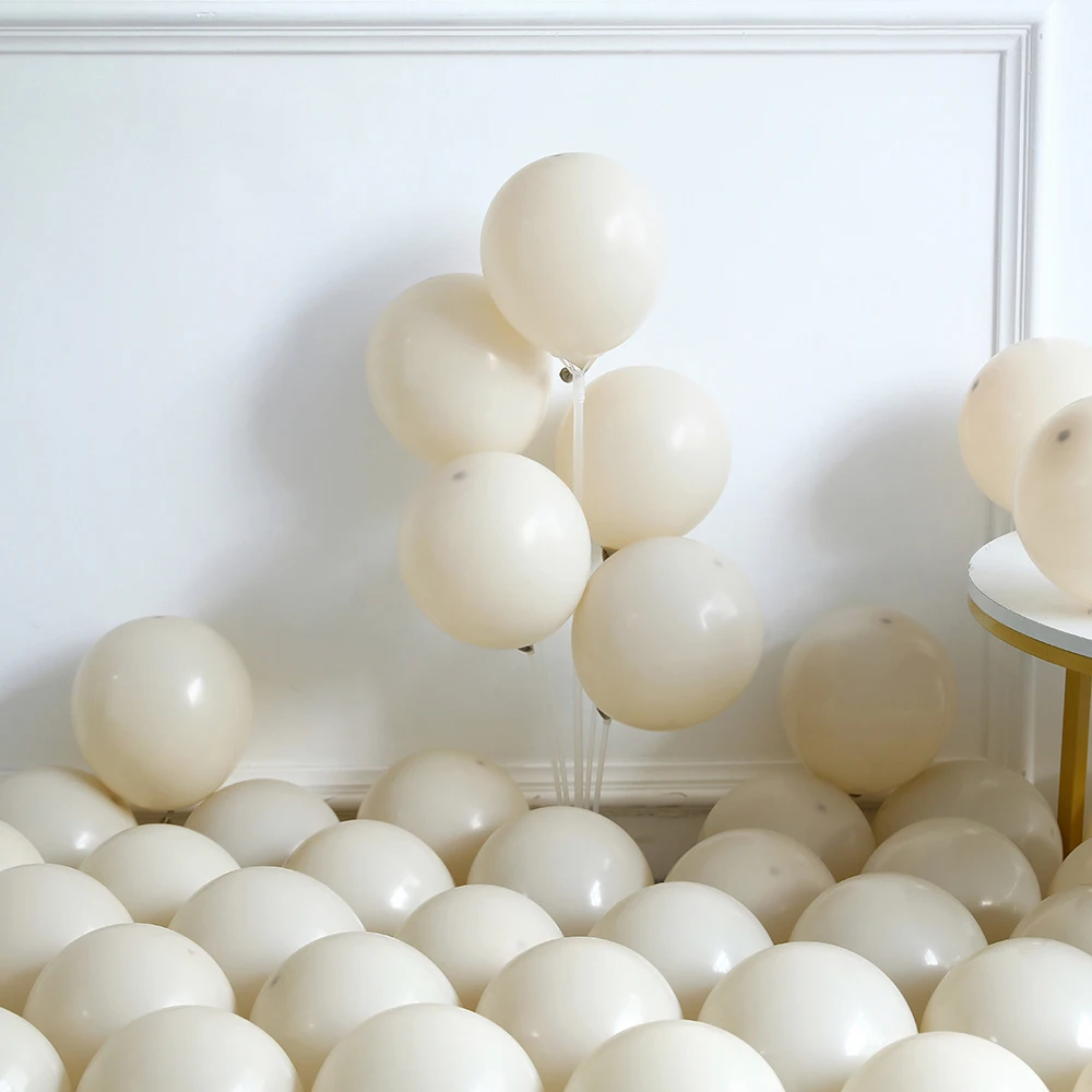 Metallic Magenta Gold Sand White Balloons Garland Arch Kit Anniversary Wedding Decor Baby Shower Birthday Party Supplies Globos