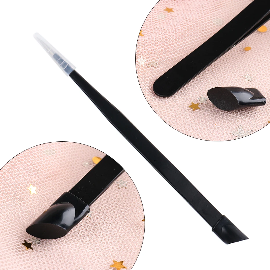 Doppelseitige Nagel Pinzette Silikon Drücken Stick Falsche Eyelashe Nagel Clip Make-Up-Tool Aufkleber Strass Nagel Ausrüstung SASN01-02