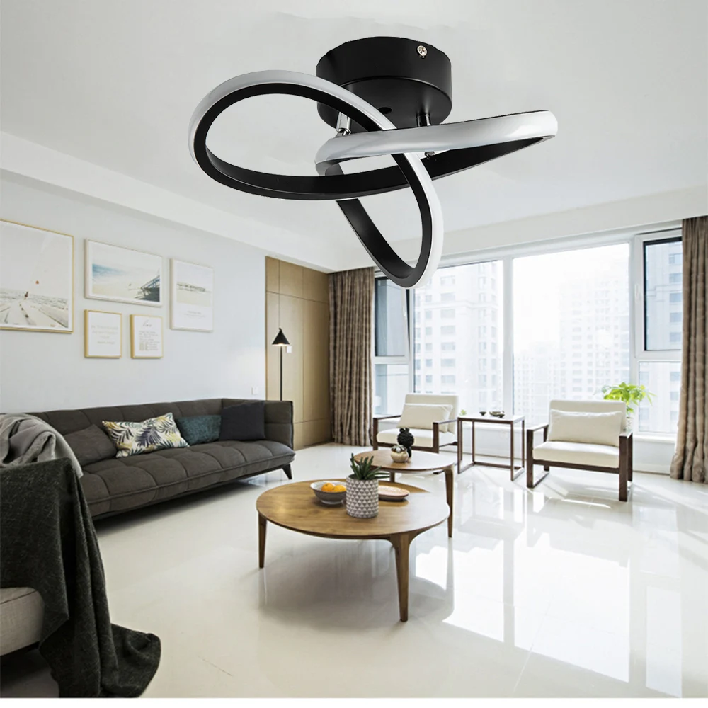 

Dinging Room Kitchen Bed Room Foyer Study Led Ceiling Lamp Beautiful Fast Deliver Ceiling Light Indoor Light Black White Body