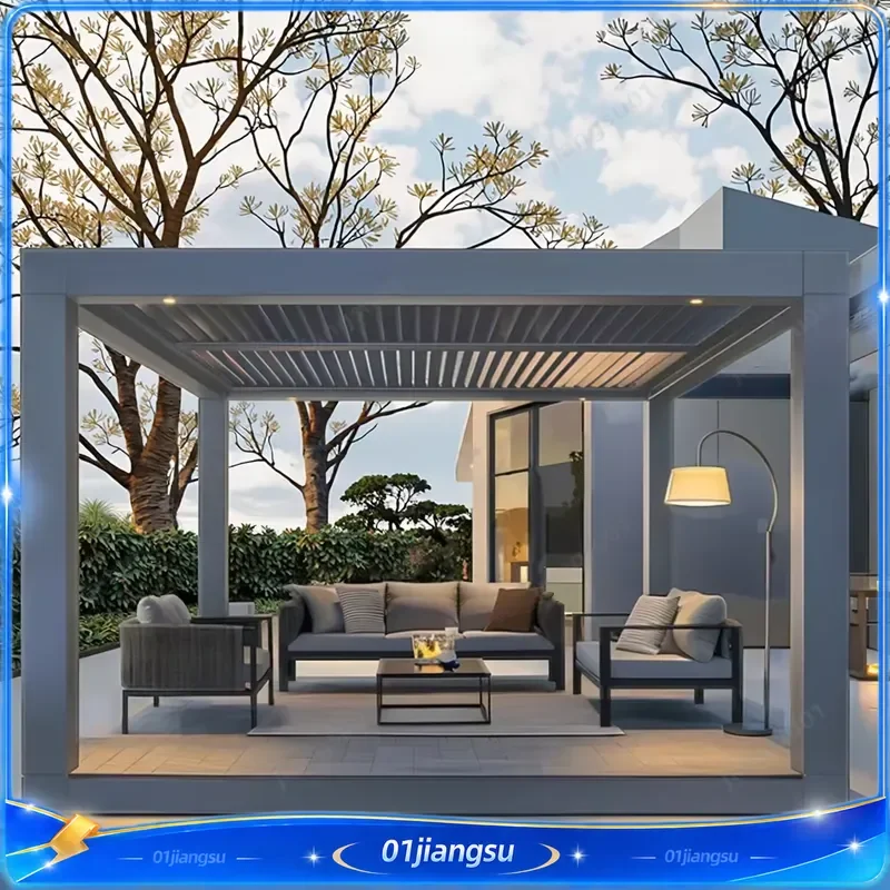 Aluminum Powder Coated Gazebo Outdoor Patio Shelter Eco Friendly Nature Inspired Lounge Tent for Balcony Garden Independent