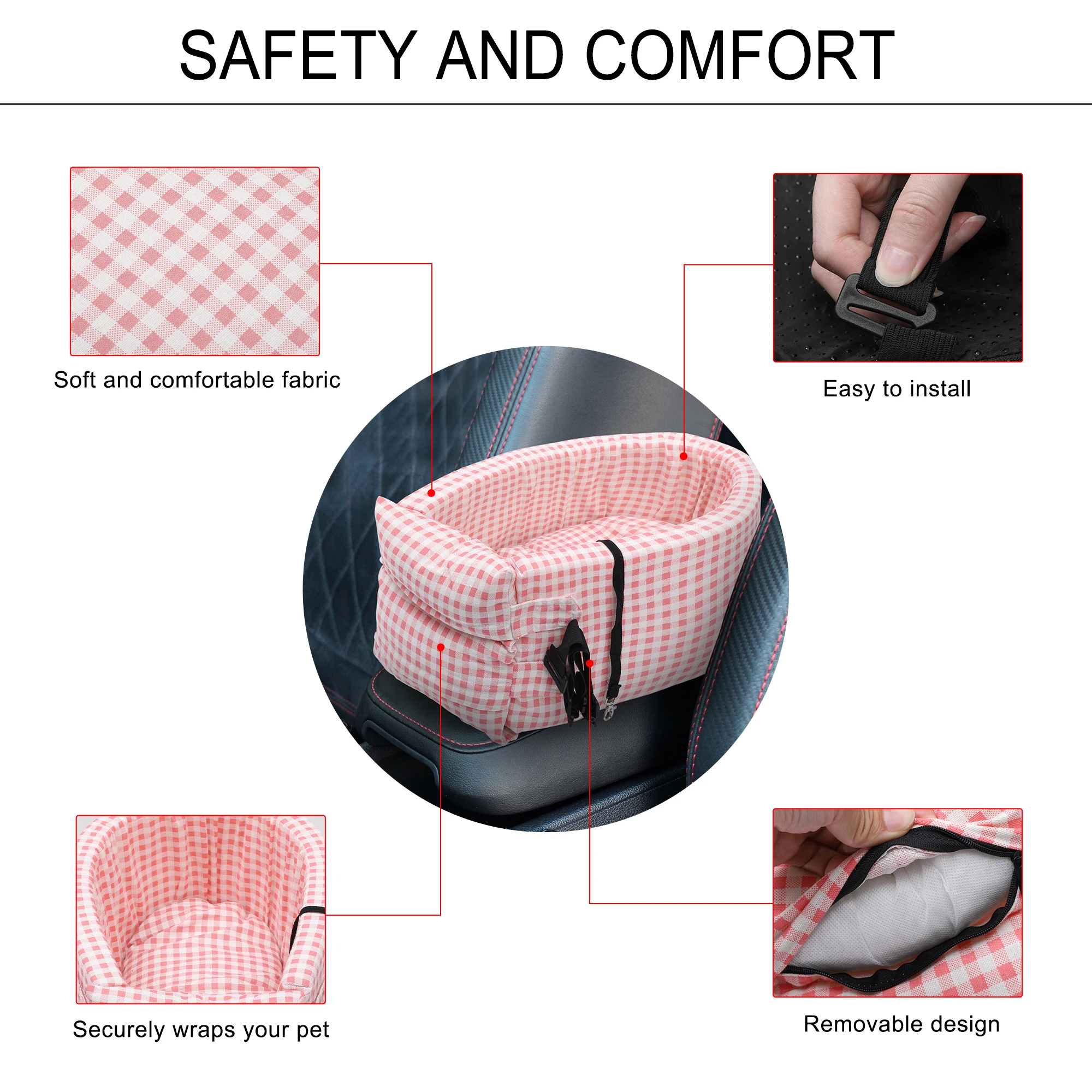 UXCELL Dog Car Seat Bags Waterproof Hammock Pet Travel Dogs Carrier Bed Protector Car Rear Back Seat Mat Safety Accessories