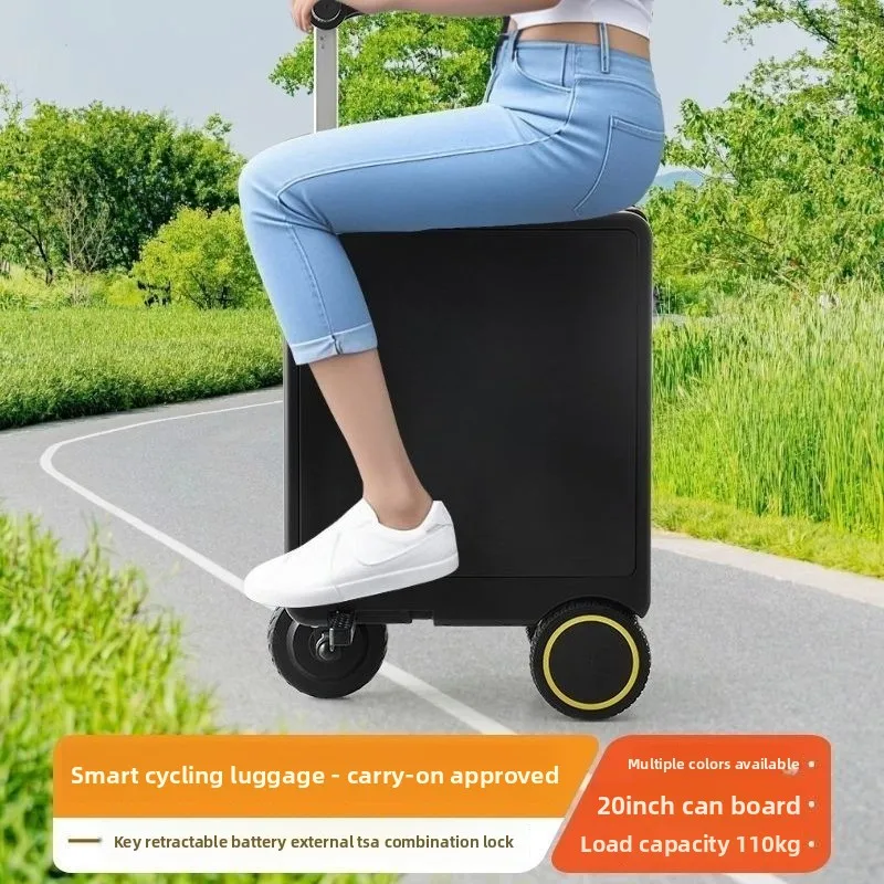 The 20-inch electric suitcase smart suitcase can be used for adult people.