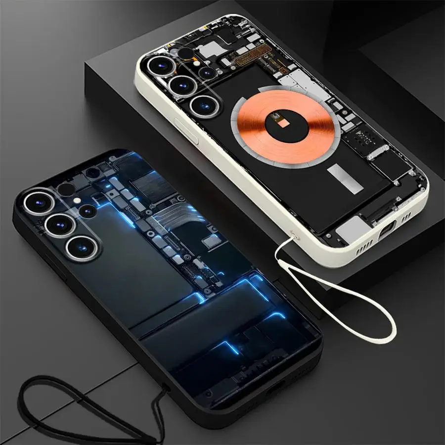 Case for Samsung Galaxy S25 Edge S23 S21 Plus S24 FE S22 Ultra Note 20 10 Ultra S20 Soft Cover Route Creativity