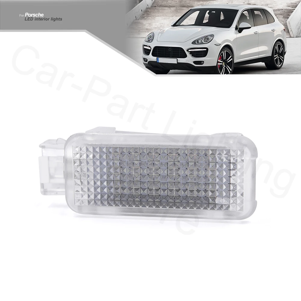 2Pc For Porsche Cayenne 911 Carrera Macan Panamera LED Compartment Trunk Boot Lamps Courtesy Light Luggage Lamp