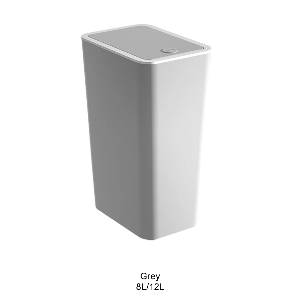 Hand-Open Waste Bin Sturdy And Durable Trash Can For Any Space Wide Application Trash Can With Lid dark green G2381(8L)