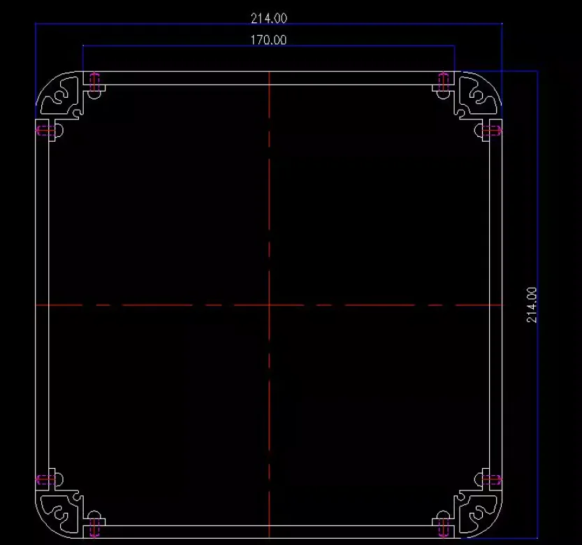 Imagem -05 - Todo o Alumínio Amplificador Chassis Pré-amplificador Case Gabinete Amp Caixa Faça Você Mesmo 214*55*214 mm Bz2205r