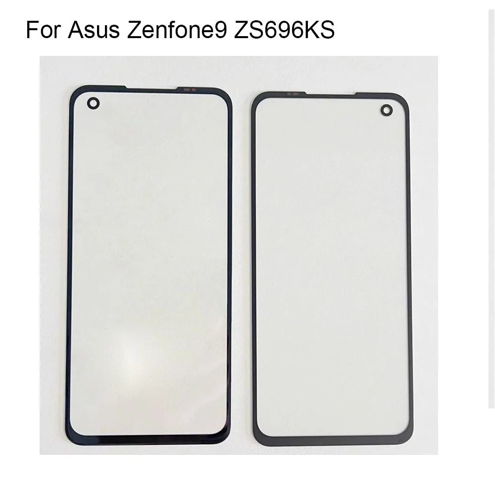 For Asus Zenfone9 ZS696KS Front LCD Glass Lens touchscreen For Asus Zenfone 9 Touch screen Panel Outer Screen Glass without flex