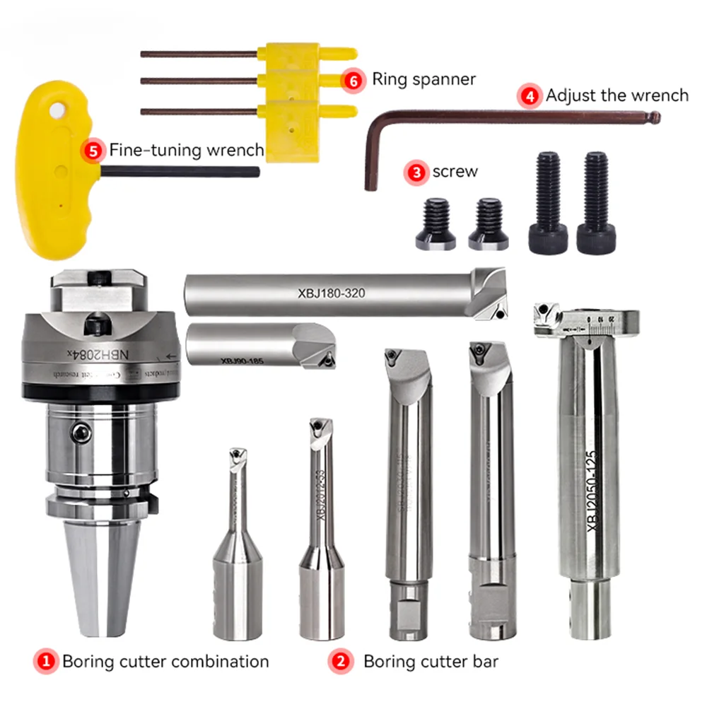 TULX NBH2084X Set BT30 BT40 BT NT CAT40 SK40 MTA4 LBK Boring Tools NBH2084X Tool Holder Fine Tune Boring  Boring Tool NBH2084X