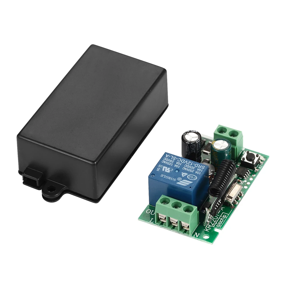 AC 85-220V 1 Channel 433Mhz Universal Wireless Remote Control Switch Relay Module Receiver Smart Home for Garage Door Gate