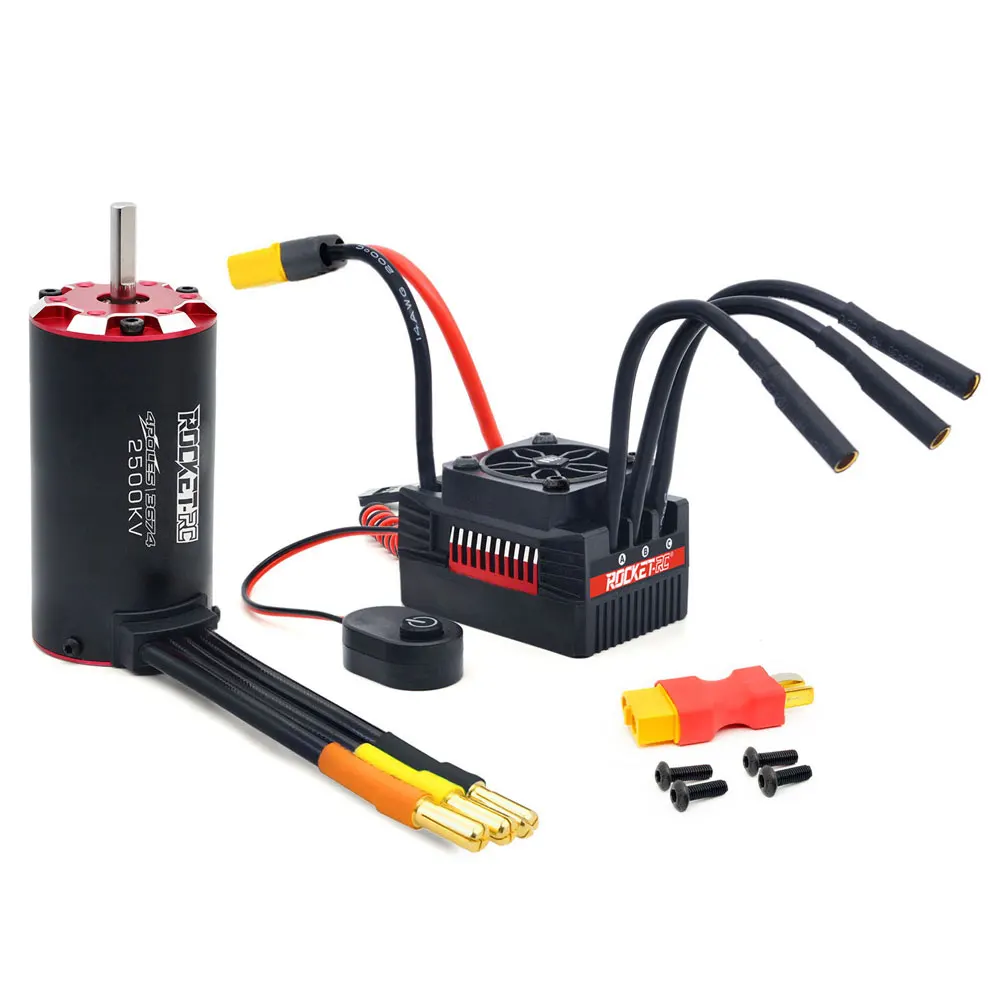 SURPASS HOBBY Supersonic V2 3650 3660 3665 3670 3674 with Waterproof 60A 90A 110A Brushless Motor/ESC for 1/8 1/10 RC Car Parts