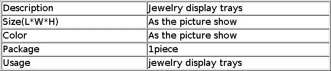 Diamond Velvet Jewelry Display Tray Ring Ear Studs Storage Tray Necklace Bracelet Pendant Storage Display Tray