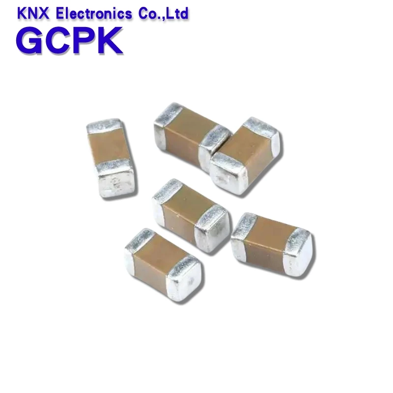 Condensador de cerámica multicapa, Chip de película gruesa SMD, 100 piezas, 0805, 50V, 0.5pF-47uF, 10NF, 100NF, 1UF, 2,2 UF, 4,7 UF, 10UF, 1PF, 6PF