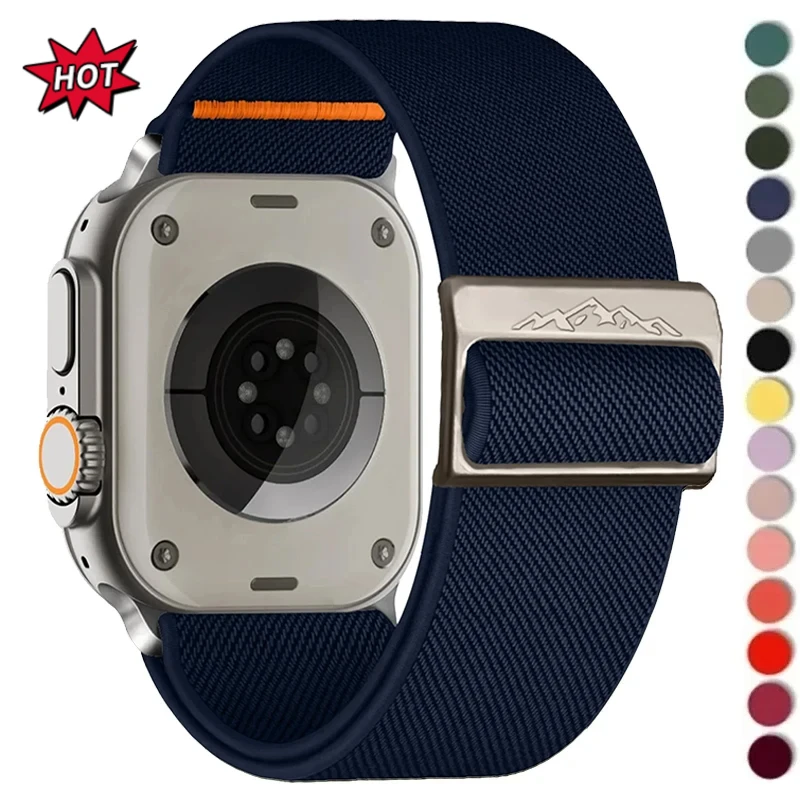 

Nylon Strap for Apple Watch Band IWatch Series 9 8 7 SE Ultra 2 Bracelet 44mm 45mm 49mm 40mm 41mm Correa Watchband Accessories