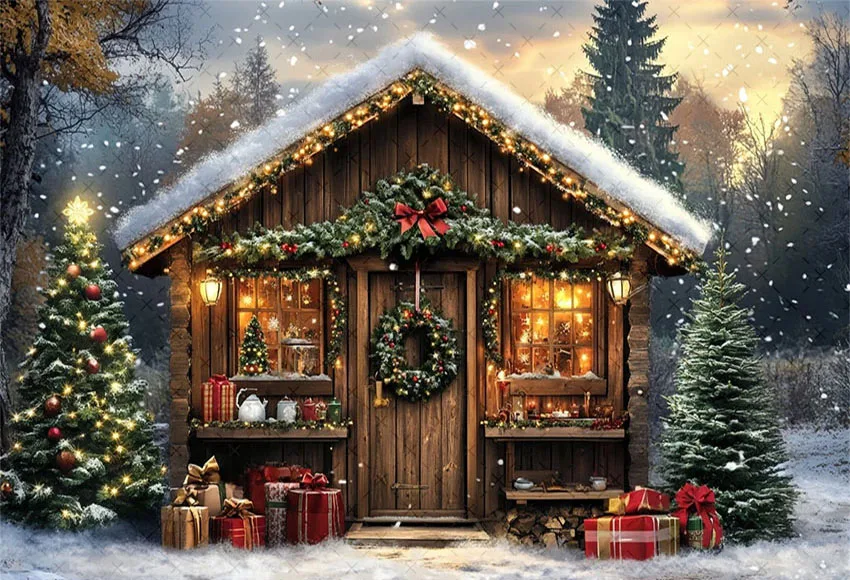 Фон для фотосъемки Mehofond, рождественский домашний камин, окно, подарок, рождественская елка, детский семейный портретный декор, фон для фотостудии