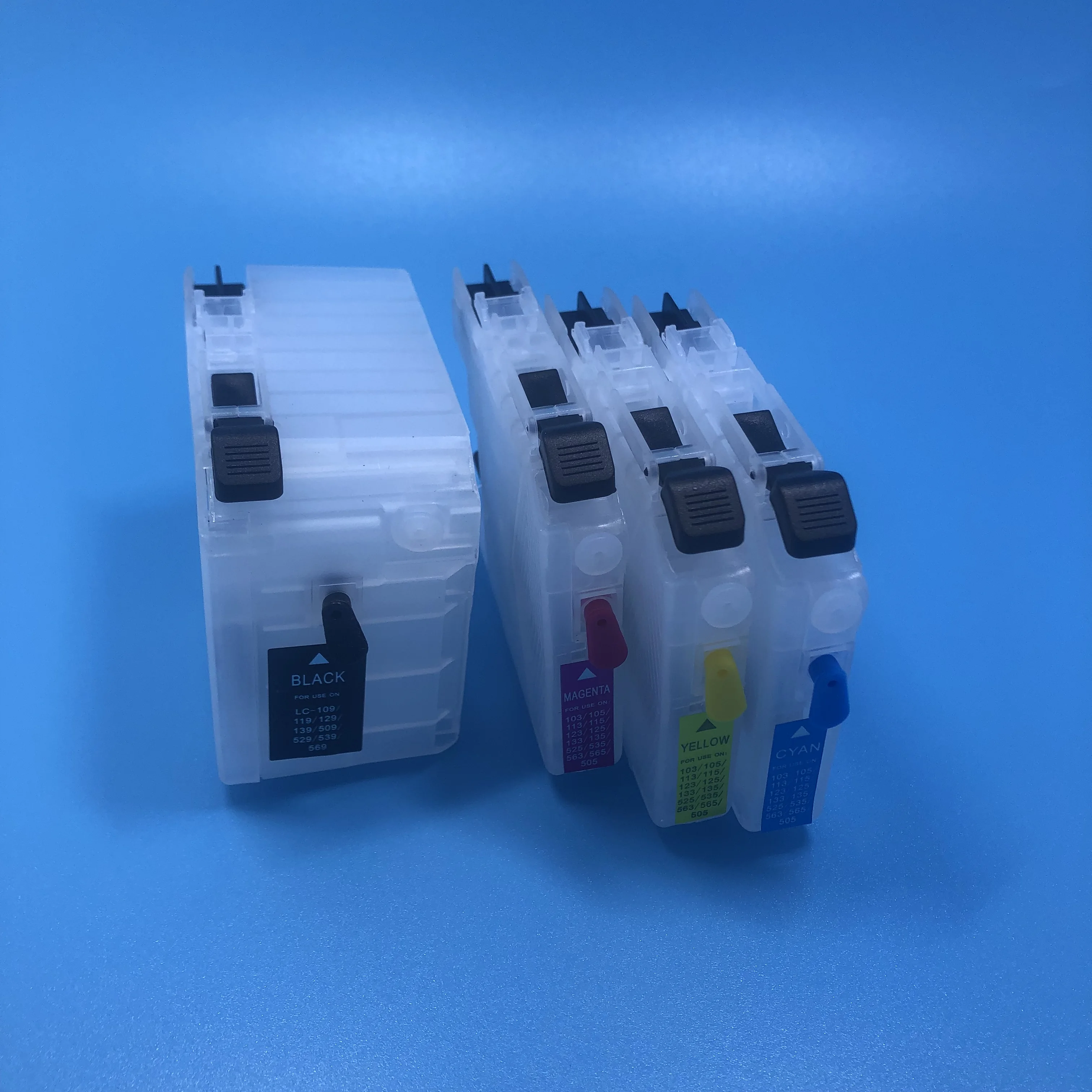 

YOTAT 1Set Empty Refillable Ink Cartridge LC539 LC535 LC539XL LC535XL for Brother DCP-J100 DCP-J105 MFC-J200 Printer