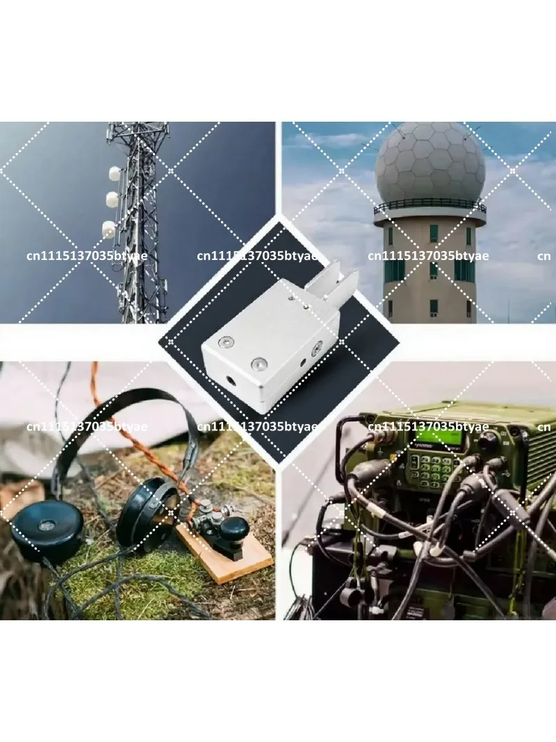 Portable Two Paddle Automatic CW Morse Code Key for Shortwave Radio Amateur Transmitter